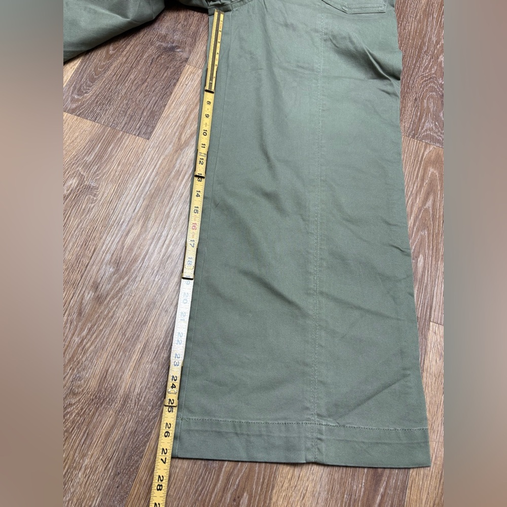 Wit & Wisdom Olive Button-Front Wide Leg Pants - Picture 3 of 8